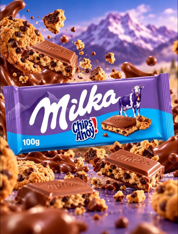 Milka Chips Ahoy chocolate bar