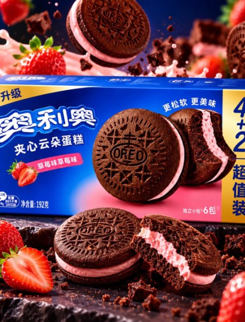 Oreo strawberry cake
