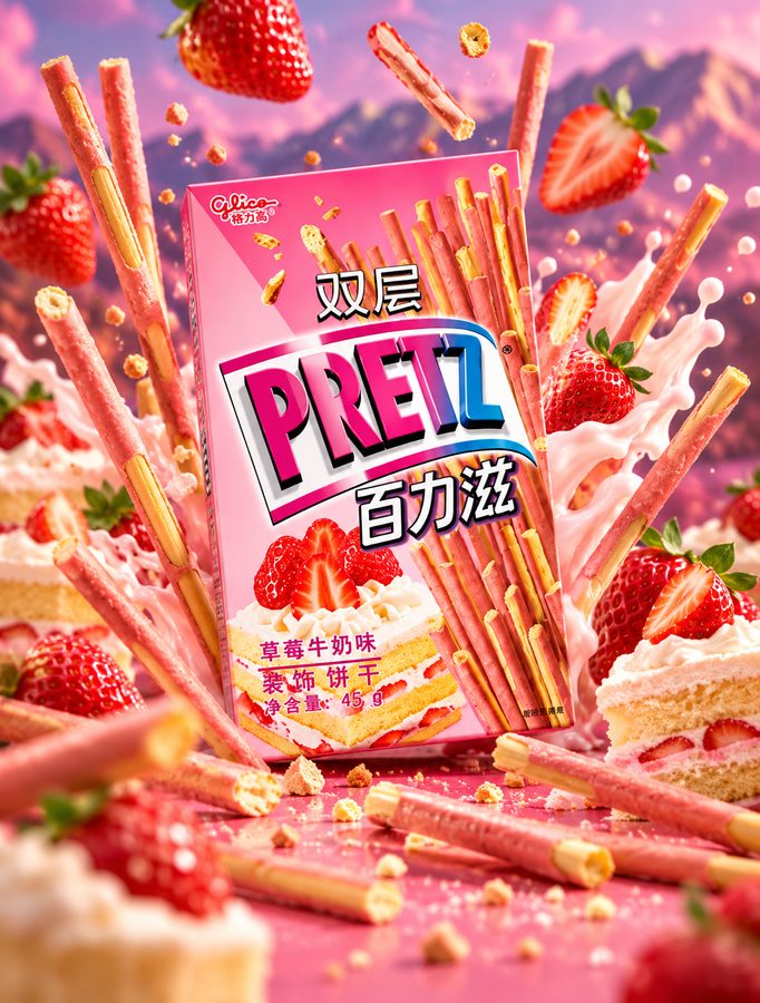 Pretz Strawberry Shortcake