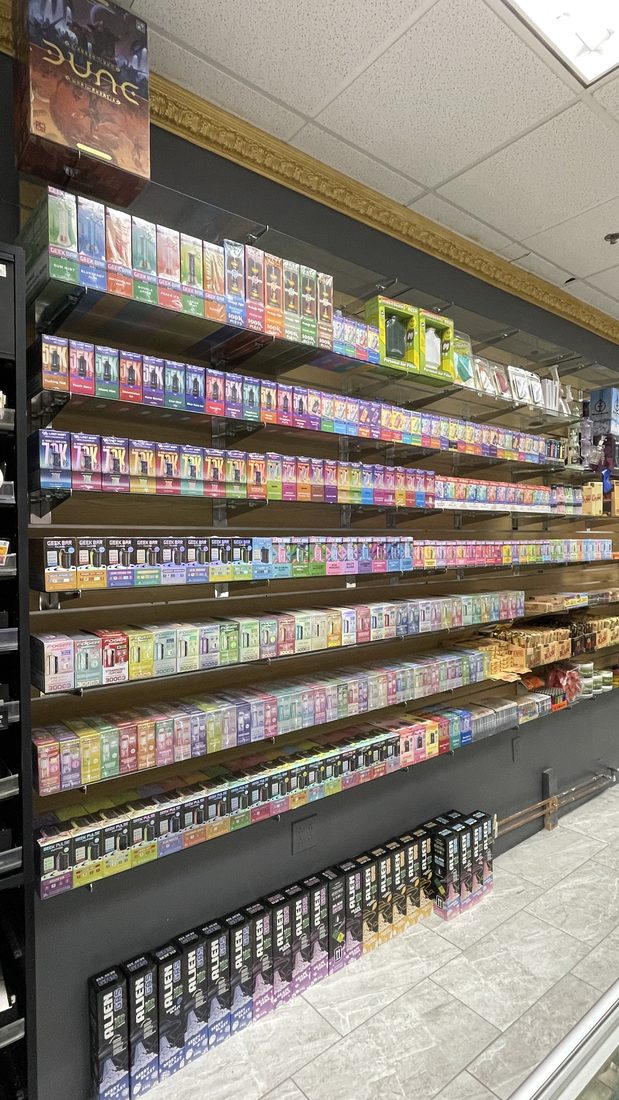 Vape and accessories wall